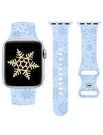 Christmas Snowflake Silicone Band for Apple Watch