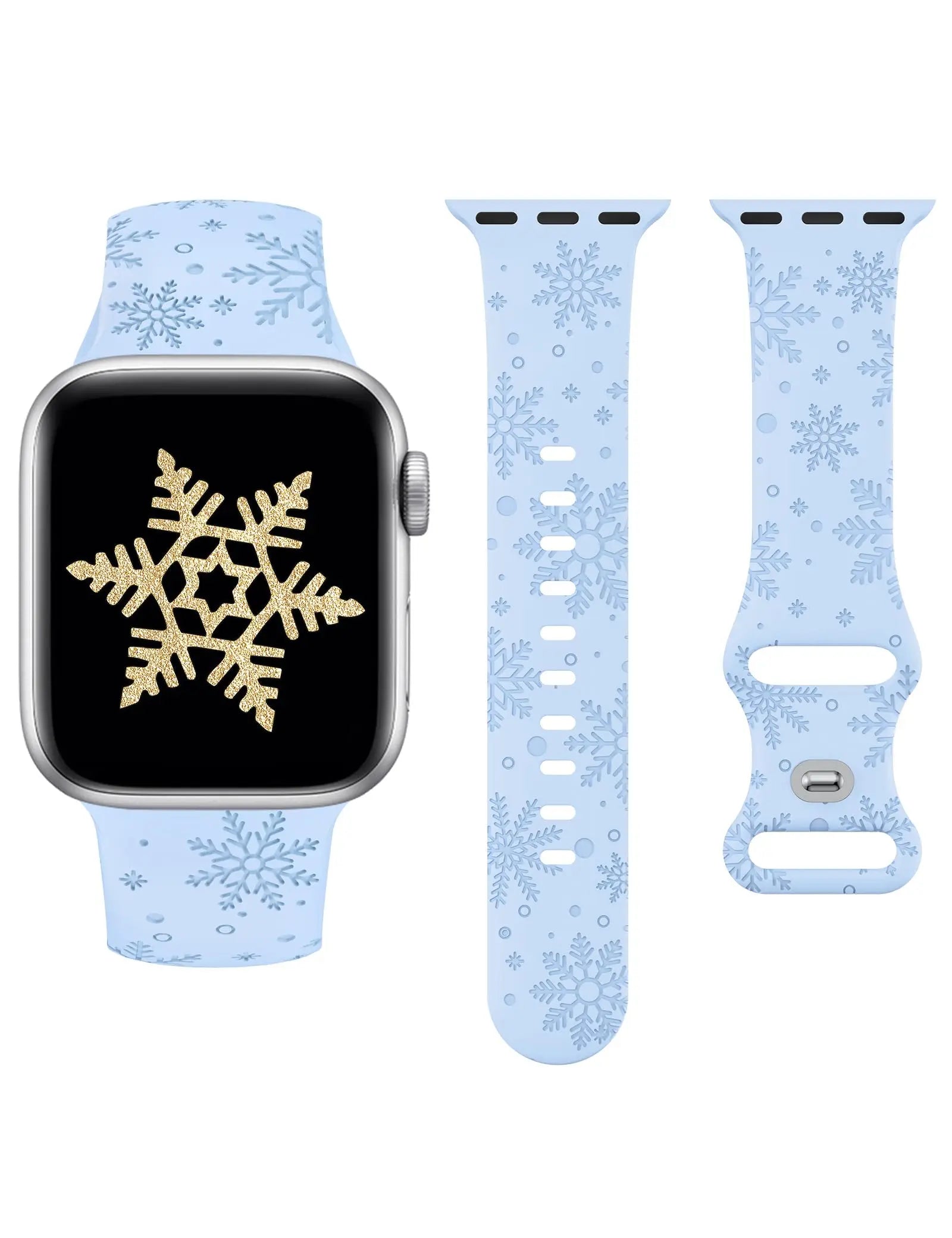 Christmas Snowflake Silicone Band for Apple Watch