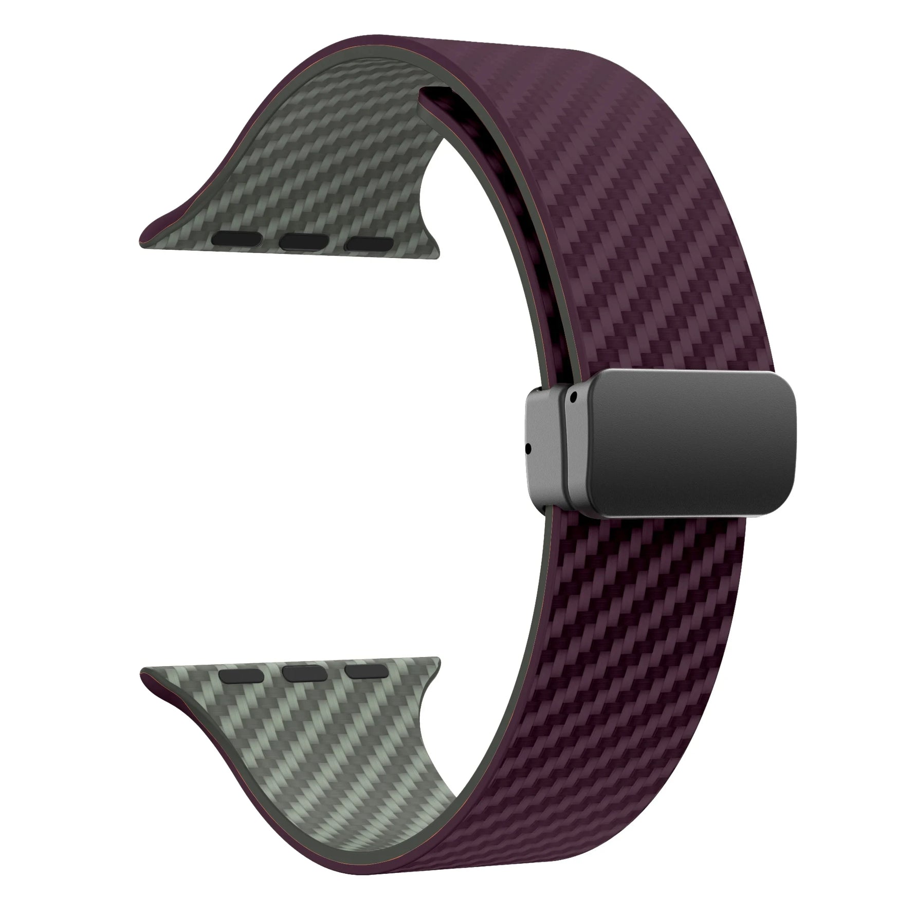 Carbon Fiber Pattern Magnetic Strap for Apple Watch
