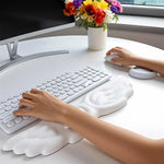 Memory Foam Wrist Support Mouse Pad & Keyboard Rest