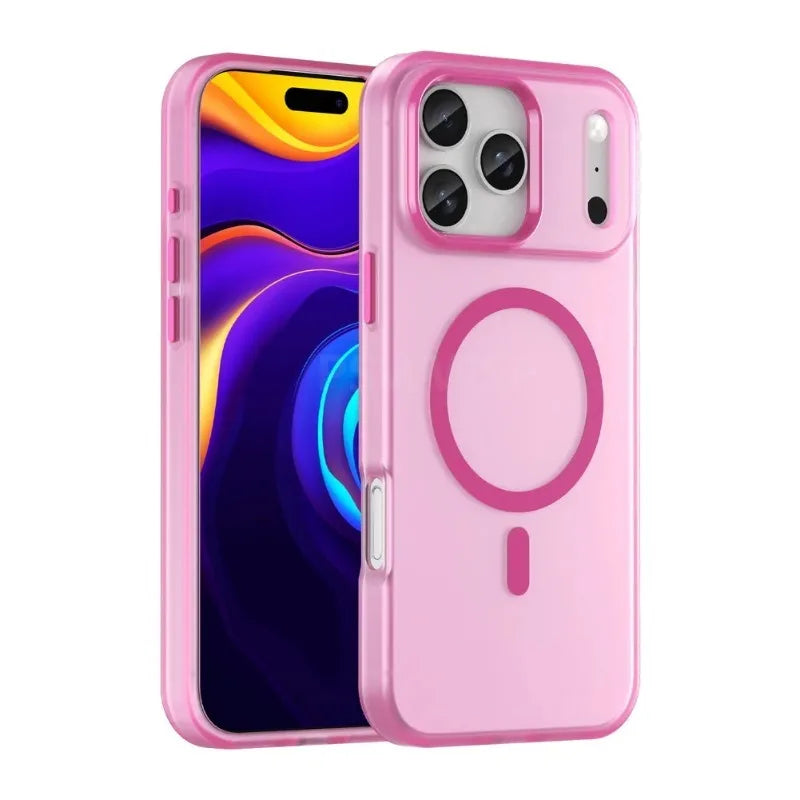 Luxury Shockproof Matte Bumper MagSafe Case for iPhone 17 Series