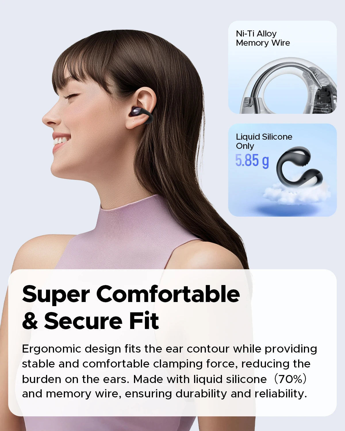 SoundPEATS PearlClip Pro Bluetooth 5.4 Earphones