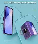 Slim Protective Hard PC Case with Ring Stand for Samsung Galaxy Z Flip 8