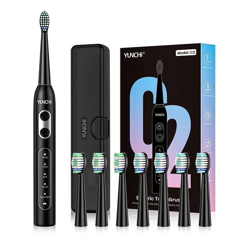 Yunchi C2 Electric Toothbrush for Adults – 90-Day Battery