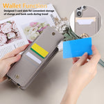 Crossbody Leather Wallet Case & Kickstand for Samsung Galaxy S25 Series