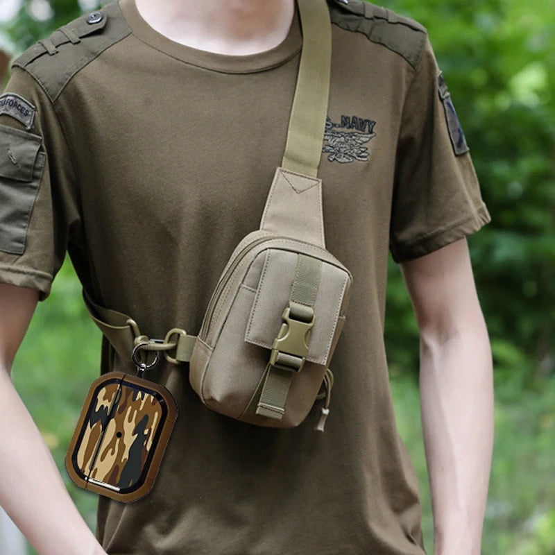 Shockproof Camouflage TPU+PC Case for AirPods Pro