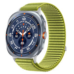 Breathable Nylon Watch Strap with Hook-and-Loop Fastener for Samsung Galaxy Watch Ultra 2