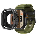 Sport Silicone Band with TPU+PC Bumper Case for Apple Watch