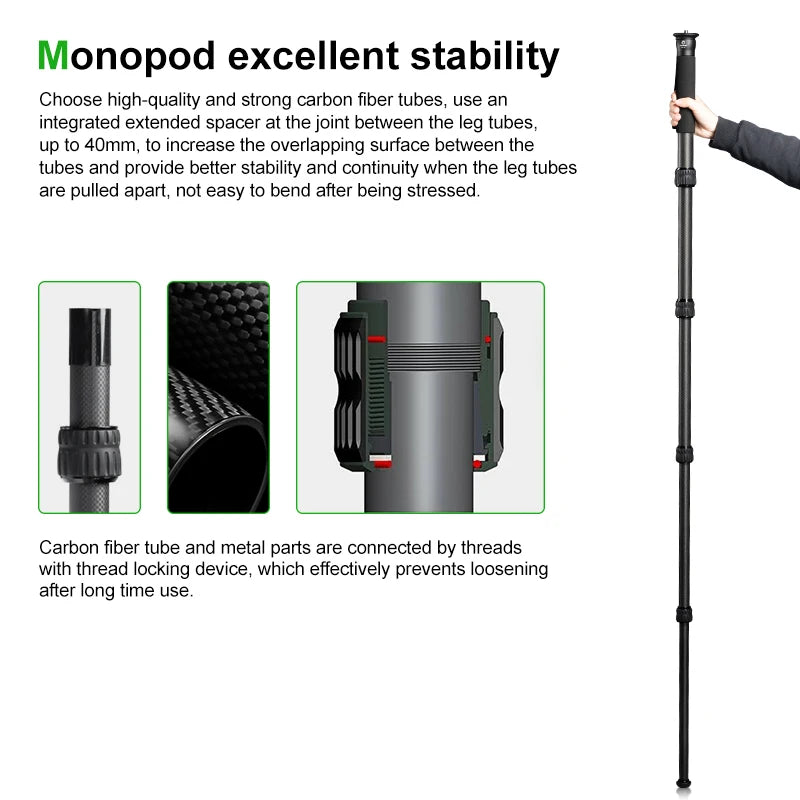 FANAUE Professional Carbon Fiber Monopod