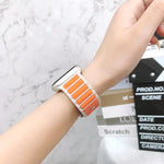 Silicone Quick-Release Band with Segmented Link Design for Apple Watch