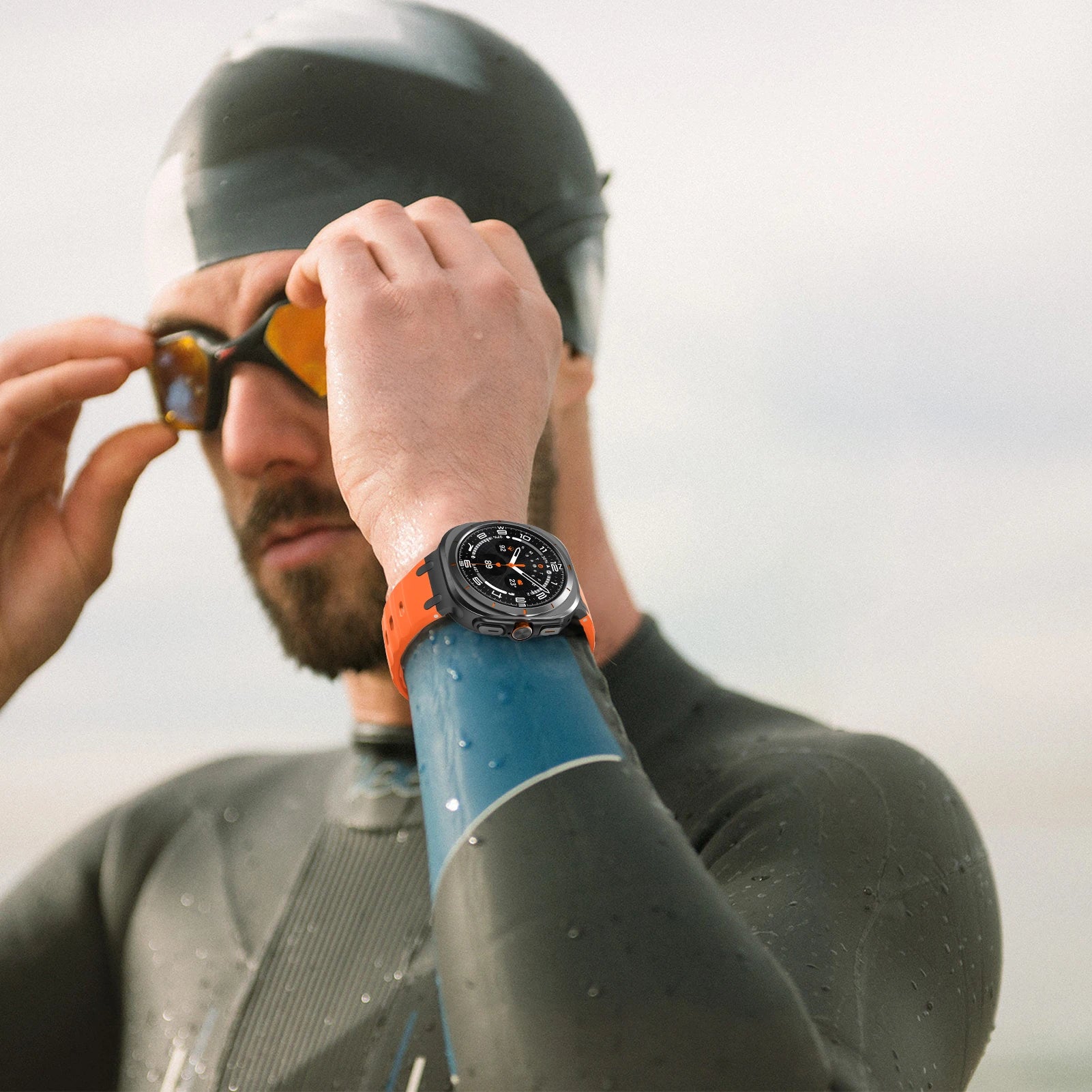 Stainless Steel + Silicone Band for Samsung Galaxy Watch Ultra and Samsung Galaxy Watch Ultra (2025)