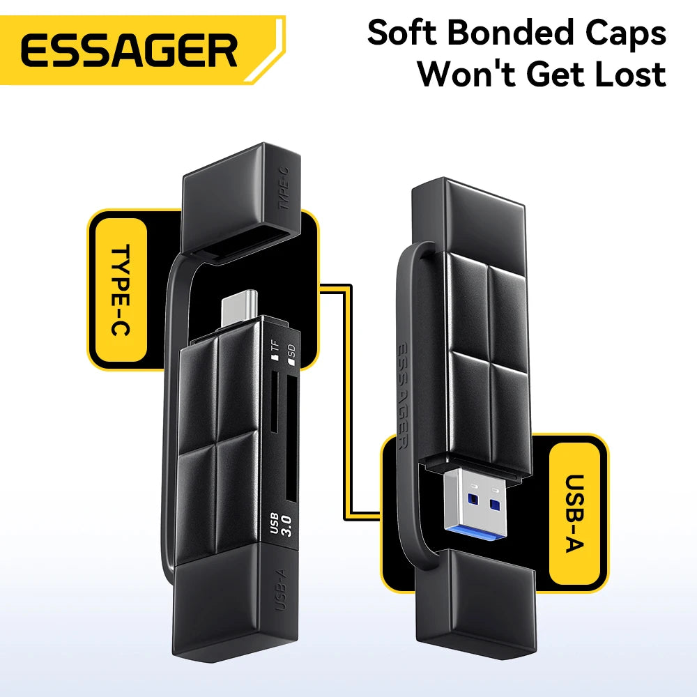 Essager High-Speed USB 3.0 Type-C Card Reader