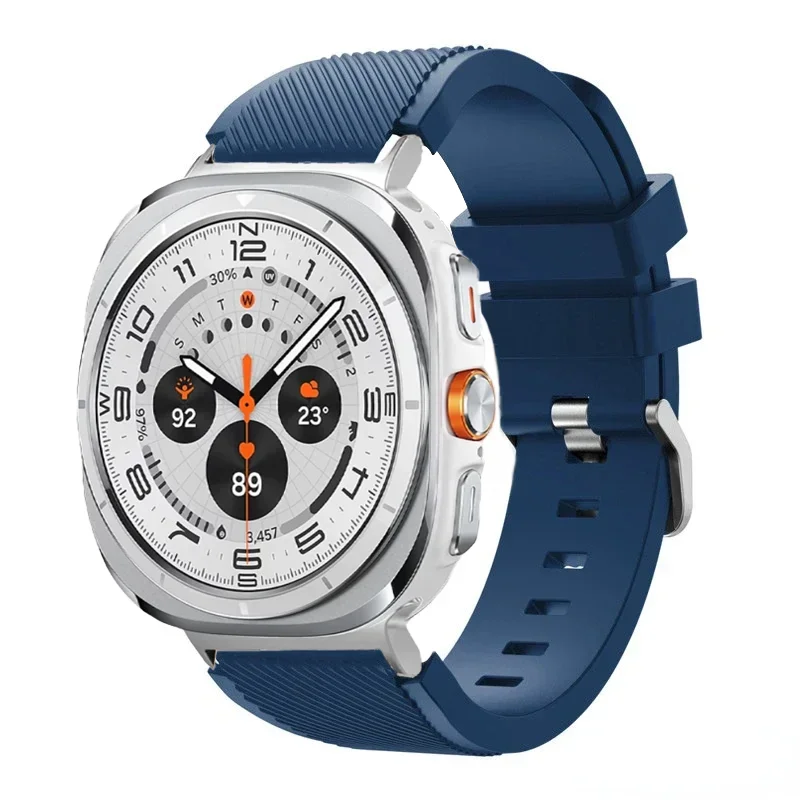 Stripe Textured Silicone Wristband for Samsung Galaxy Watch Ultra