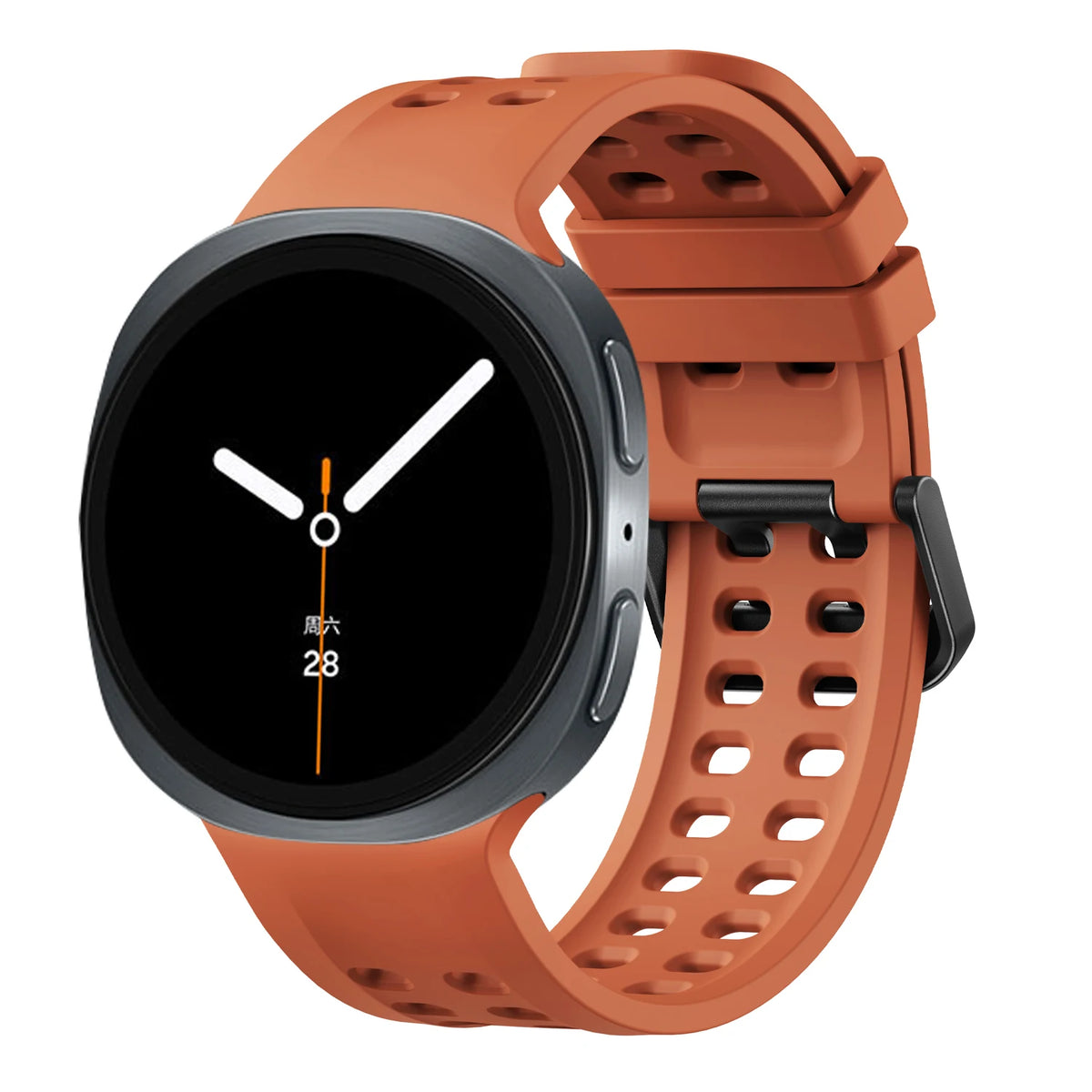 Perforated Silicone Sport Band with Quick-Release Tab for Samsung Galaxy Watch 9