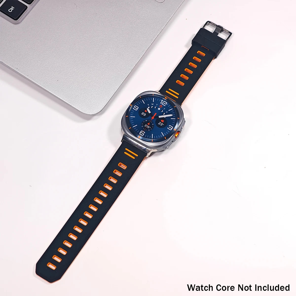 Two-Tone Perforated Silicone Sport Strap for Samsung Galaxy Watch 9