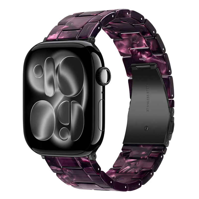 Glossy Resin Link Strap for Apple Watch