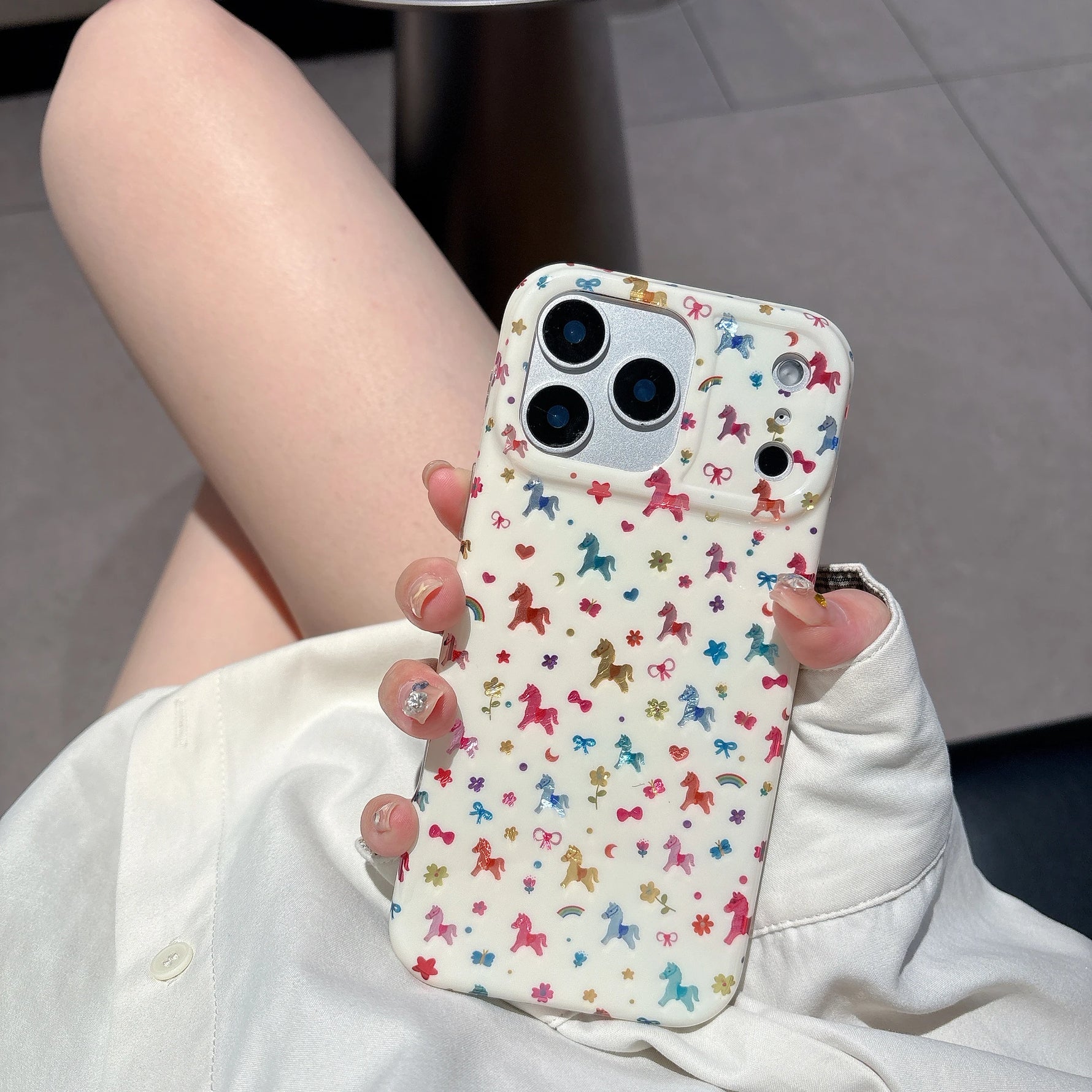 Cute Colorful Pony Pattern Shockproof Case for iPhone 17 Series