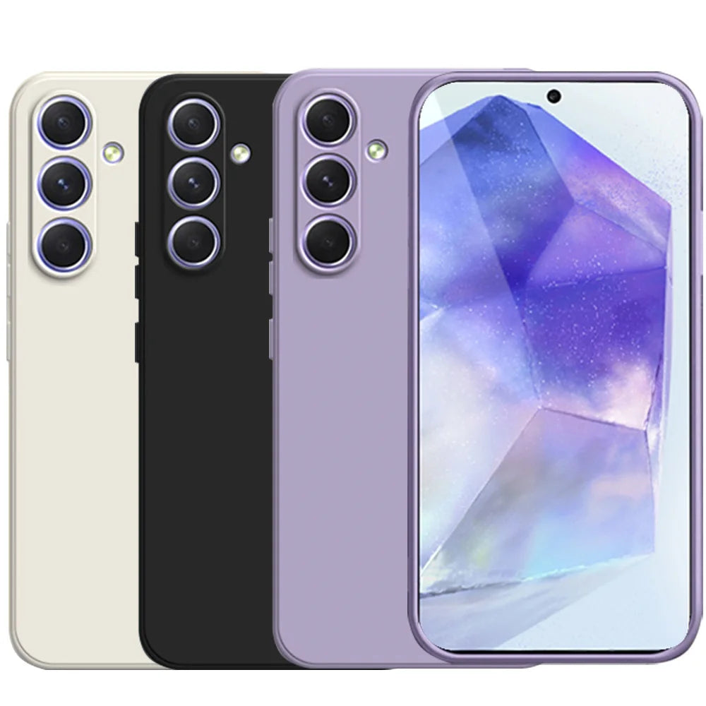 Shockproof Liquid Silicone Case for Samsung Galaxy A55