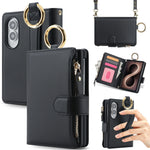 Leather Crossbody Wallet Case with Adjustable Strap for Samsung Galaxy Z Fold 8