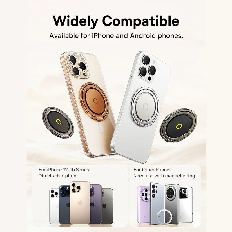 360° Rotating Finger Ring MagSafe Phone Holder