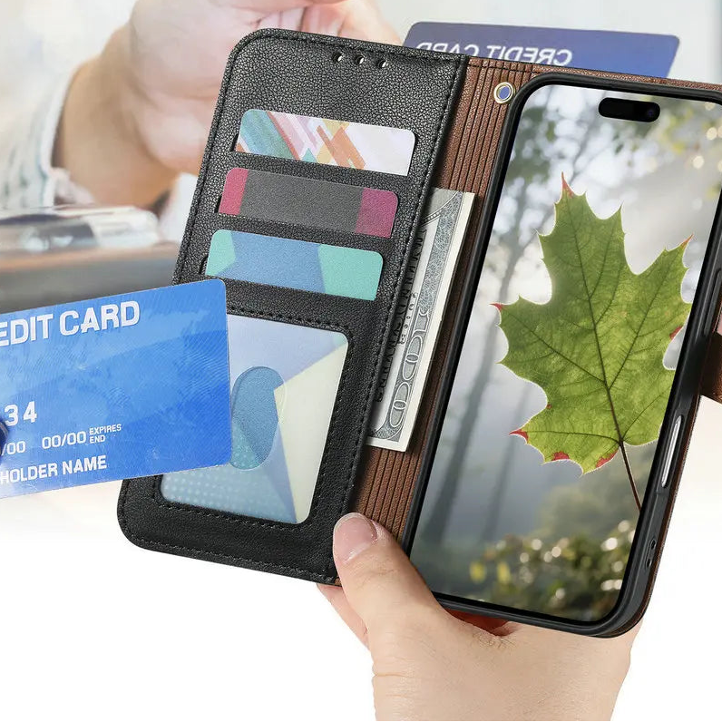 Google Pixel 9 Series Luxury Leather Wallet Case