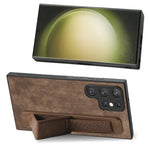 Wristband Vintage Leather Case for Samsung Galaxy S24 Ultra