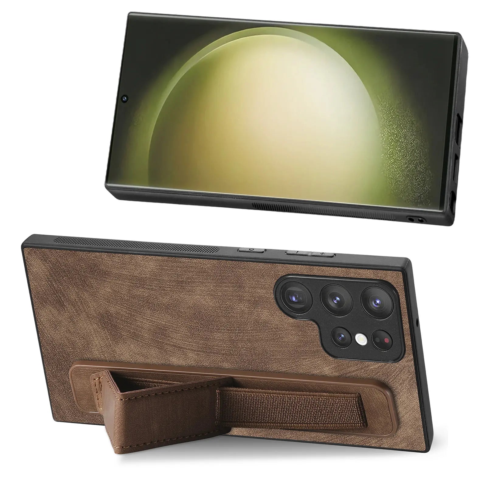 Wristband Vintage Leather Case for Samsung Galaxy S24 Ultra
