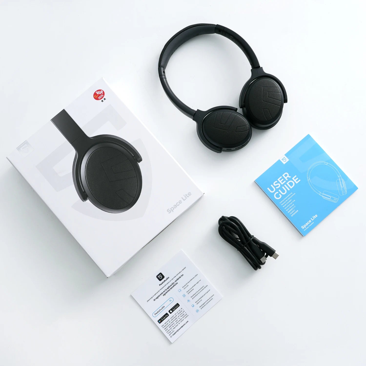SoundPEATS Space Lite Bluetooth 5.4 Over-Ear Headphones