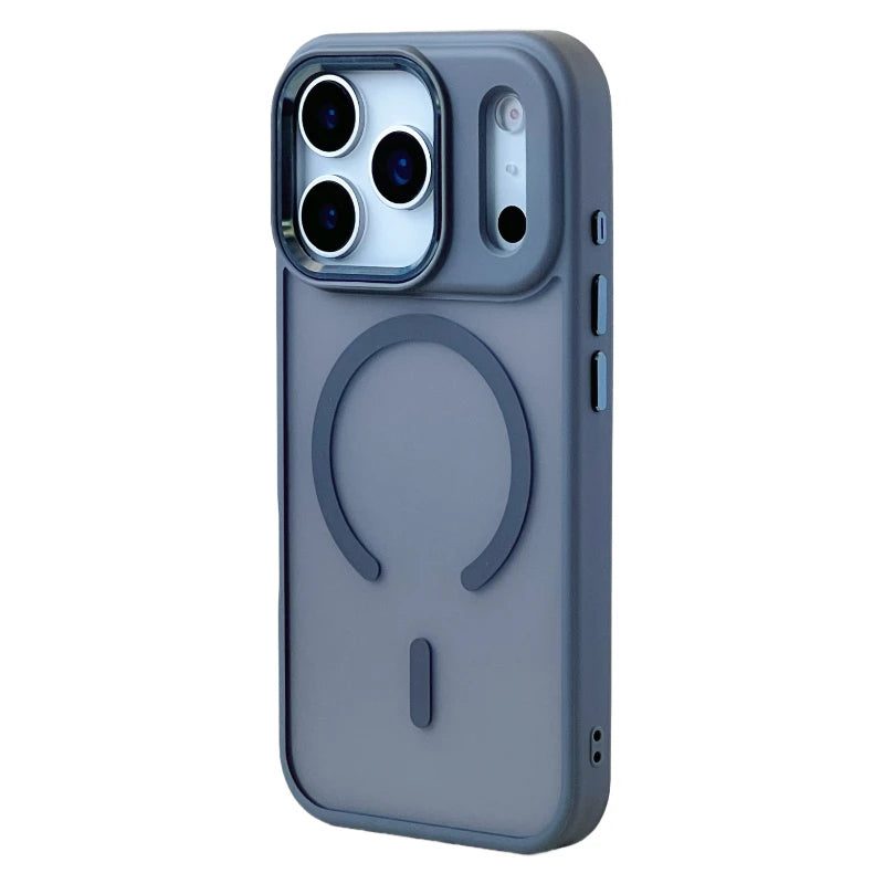 Heavy Duty Matte Translucent MagSafe Shockproof Case with Alloy Lens Cover for iPhone 17 Series