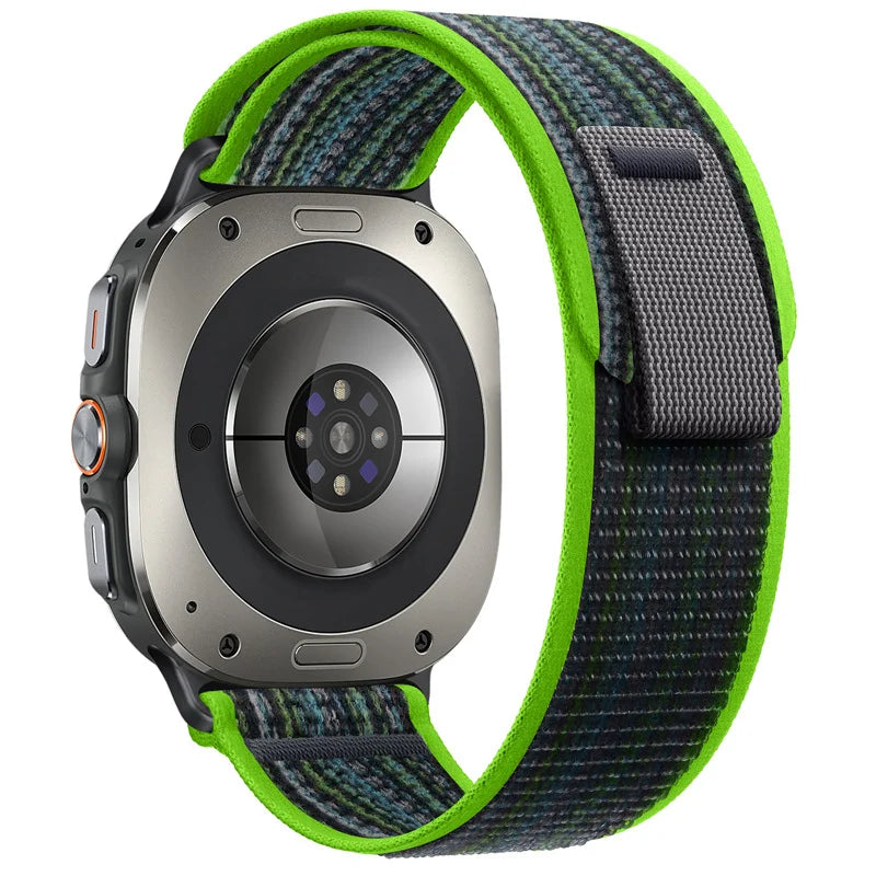 Ribbed Nylon No-Gap Watch Strap for Samsung Galaxy Watch Ultra 2