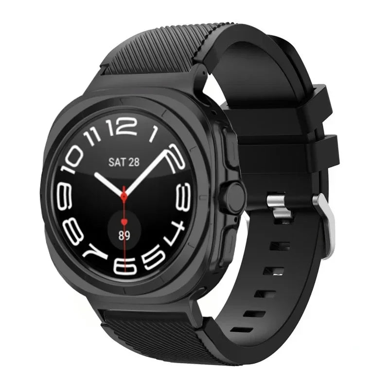 Stripe Textured Silicone Wristband for Samsung Galaxy Watch Ultra