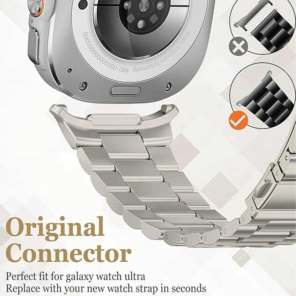 Stainless Steel Link Bracelet Band for Samsung Galaxy Watch Ultra