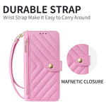 Pebbled Leather Crossbody Wallet Case for Samsung Galaxy S25 Series