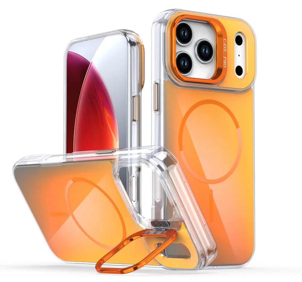 iPhone 17 Series Anti-Yellowing MagSafe Case with Lens Bracket