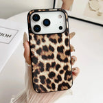 Shockproof PU Leather Case with Raised Camera Protection for iPhone 17 Series