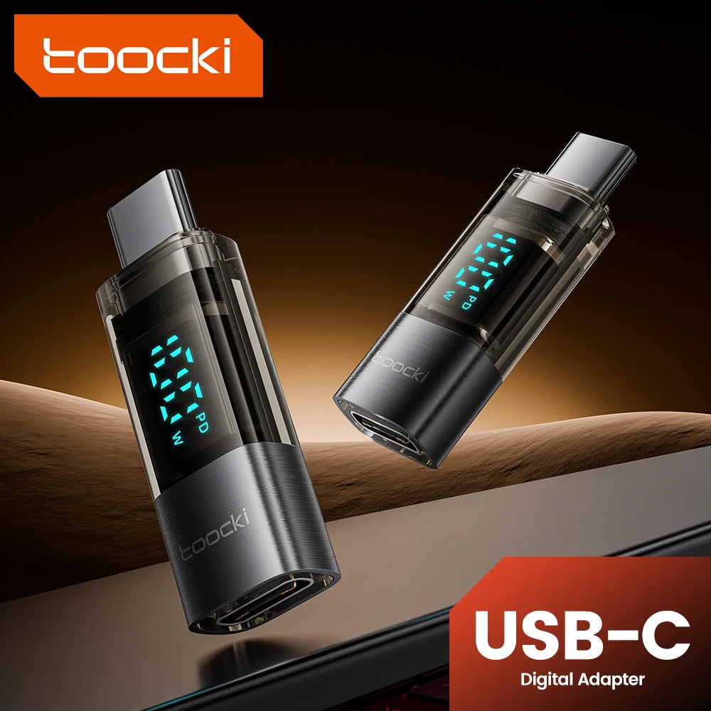 Toocki 100W USB-C to USB-C Adapter with Digital Display