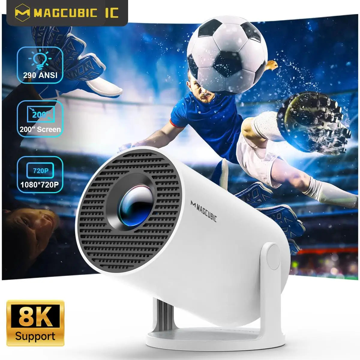 Magcubic HY300 Pro 180° Rotating Portable Projector