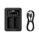 JJC B-NPW126S Dual Battery Charger Compatible with Fujifilm X-T and X100 Series Cameras
