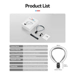 TELESIN Quick Release Silicone Neck Mount with Magnetic Hold for Action Cameras