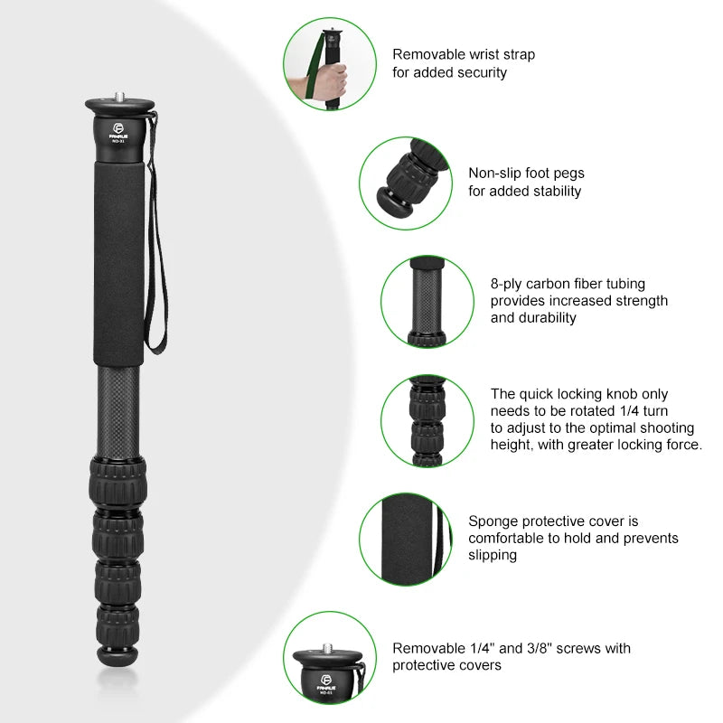 FANAUE Professional Carbon Fiber Monopod