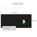 Black Geometric Aesthetics Gaming Mouse Pad