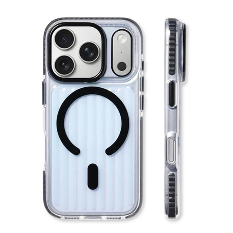 Transparent MagSafe Case with Wireless Charging Ring for iPhone 18 Series