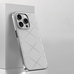 Premium Plain Leather + PC Case for iPhone 15 Series