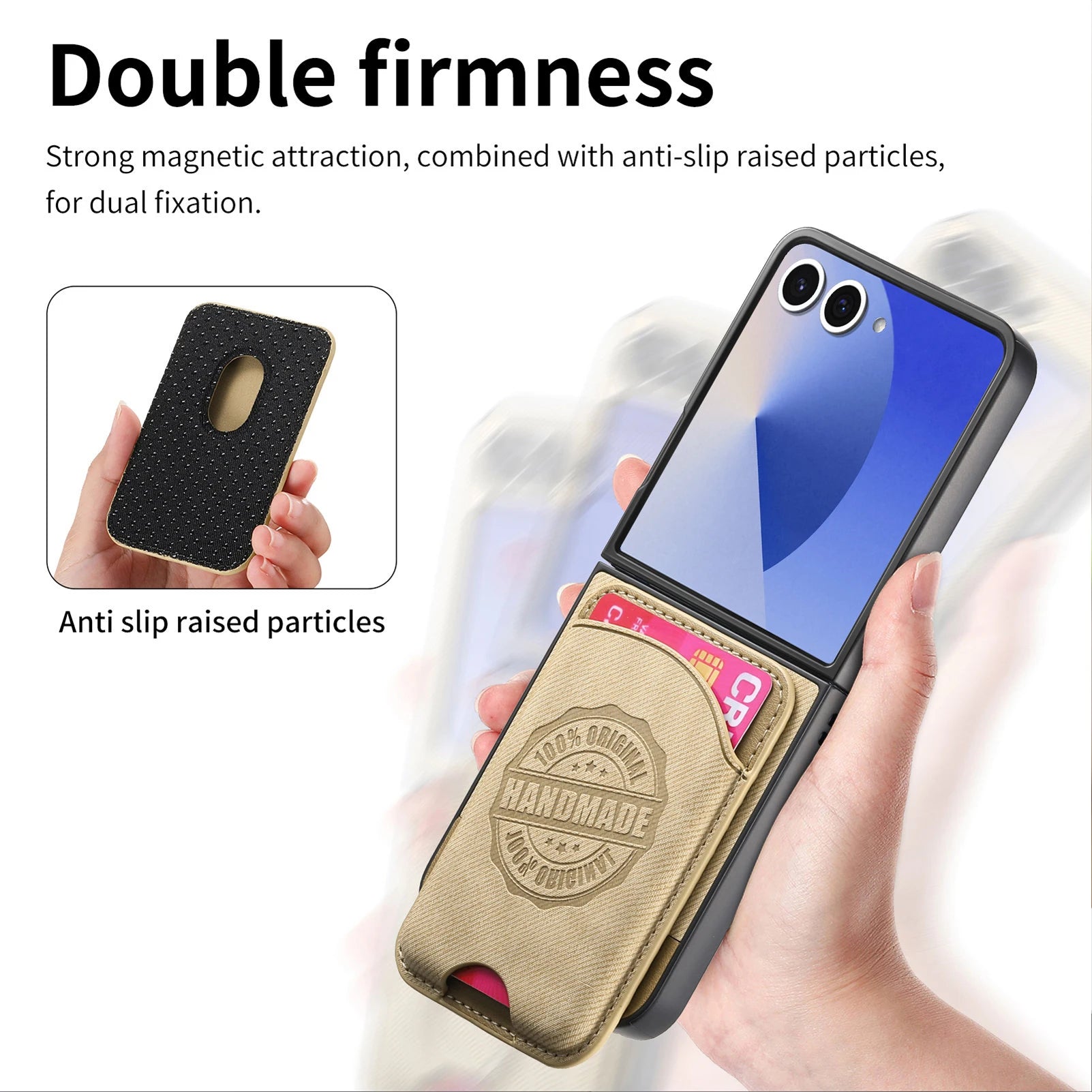 Samsung Galaxy Z Flip 7 Cowboy Style Magnetic Wallet Case with Detachable Bag