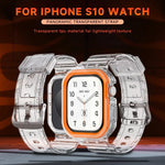 Transparent Silicone Strap & Case Kit for Apple Watch Series 10