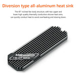 M.2 2280 Aluminum SSD Heat Sink with 45° Fins for PlayStation 5