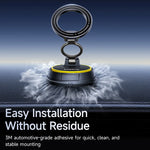Vacuum Suction Car Phone Holder with Magnetic 360° Rotation Stand