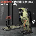 Shockproof Magnetic Hard PC + Soft TPU Case with Ring Stand for Xiaomi Redmi Turbo 4