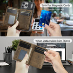 iPhone 17 Series Leather Case with Removable Card Holder