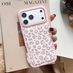 Cute Leopard Pattern Leather Protective Phone Case for iPhone 17 Series